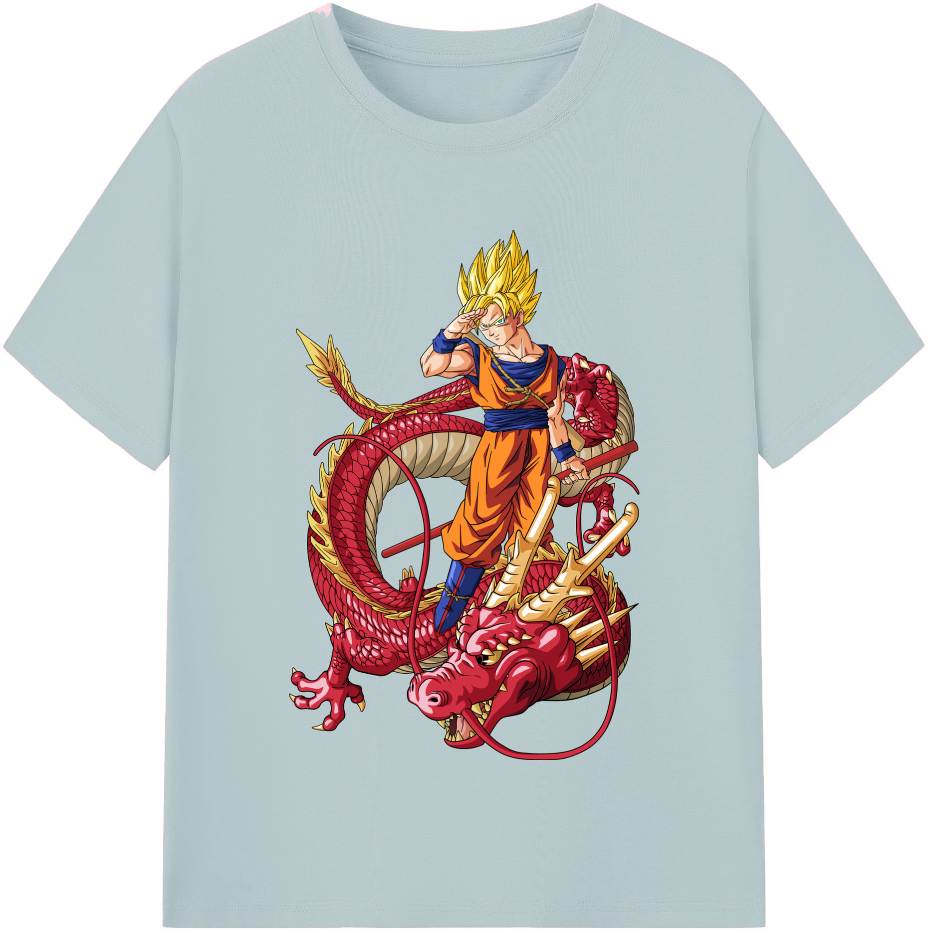 （画像用） ドラゴンボール 孫悟空（そん ごくう）Son Goku カカロット DRAGON BALL Kakarotto 綿100％半袖Tシャツ（フロントプリント）